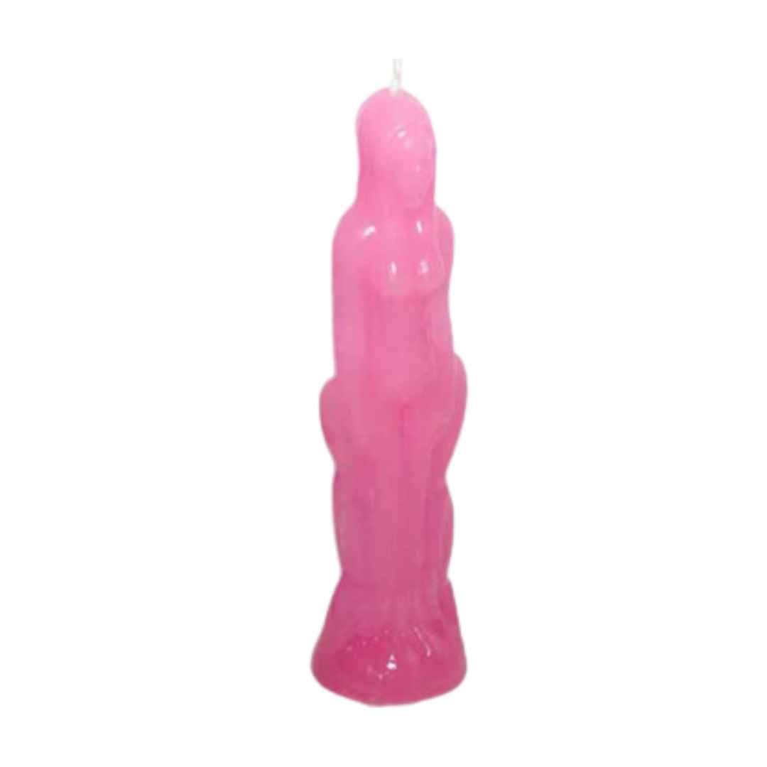 Pink Female Figure Candle