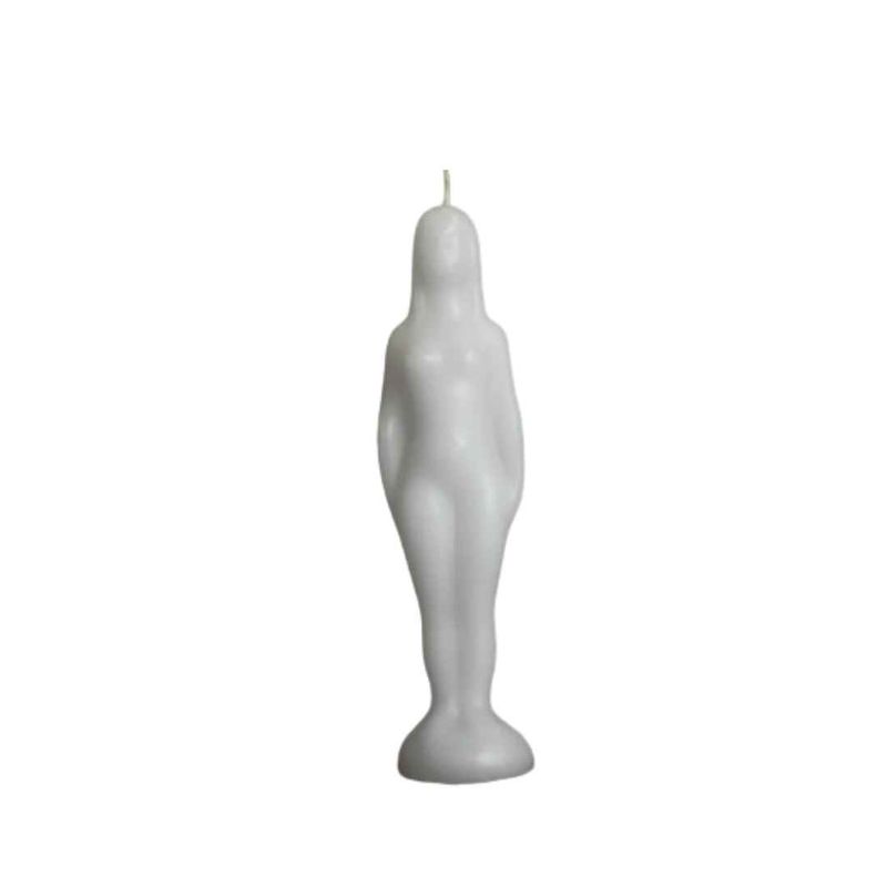 White Female Figure Candle