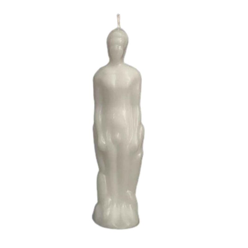 White Male Figure Candle