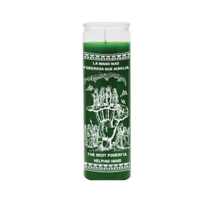 7 Day Helping Hand Candle Green
