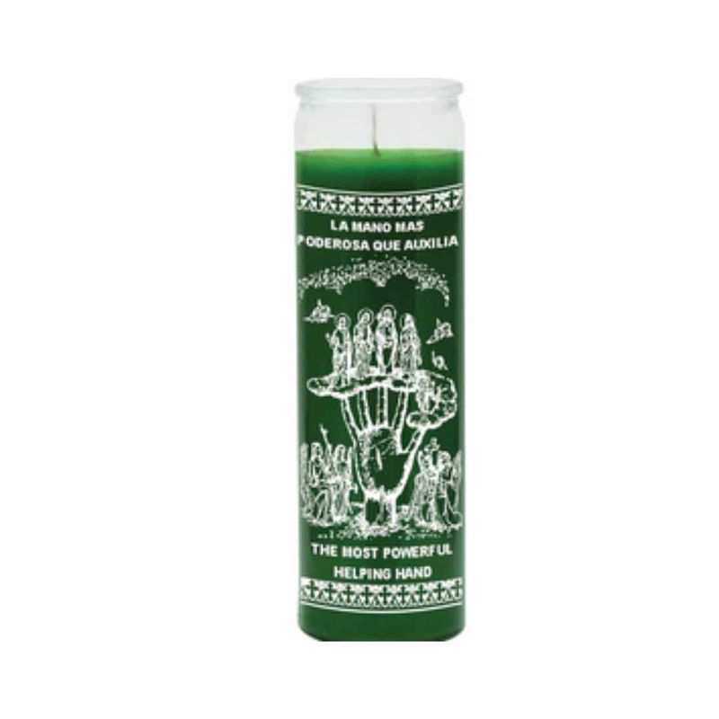 7 Day Helping Hand Candle Green