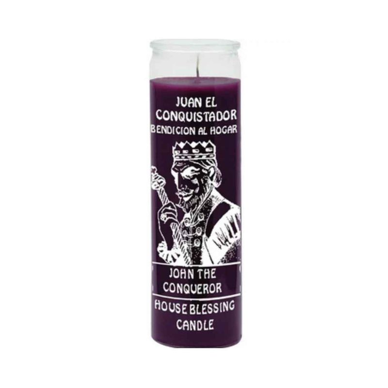High John The Conqueror Spiritual Candle With Oil - For Money, Power & Quick Results