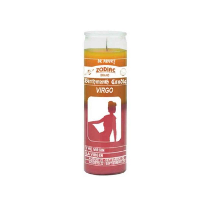 7 Day Virgo Yellow and Pink Candle