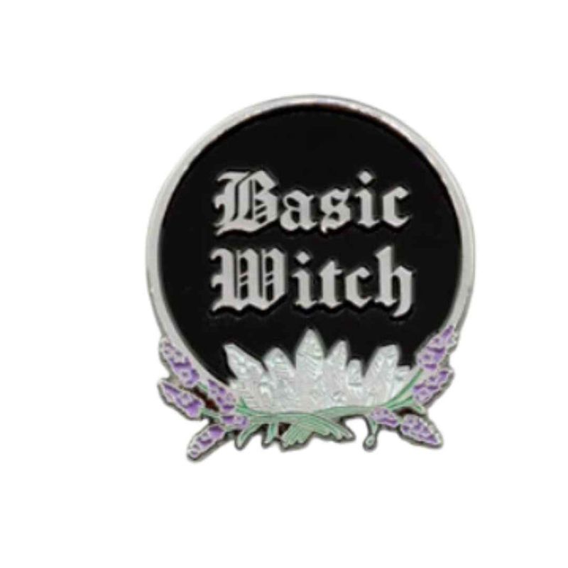 Basic Witch Round Enamel Pin