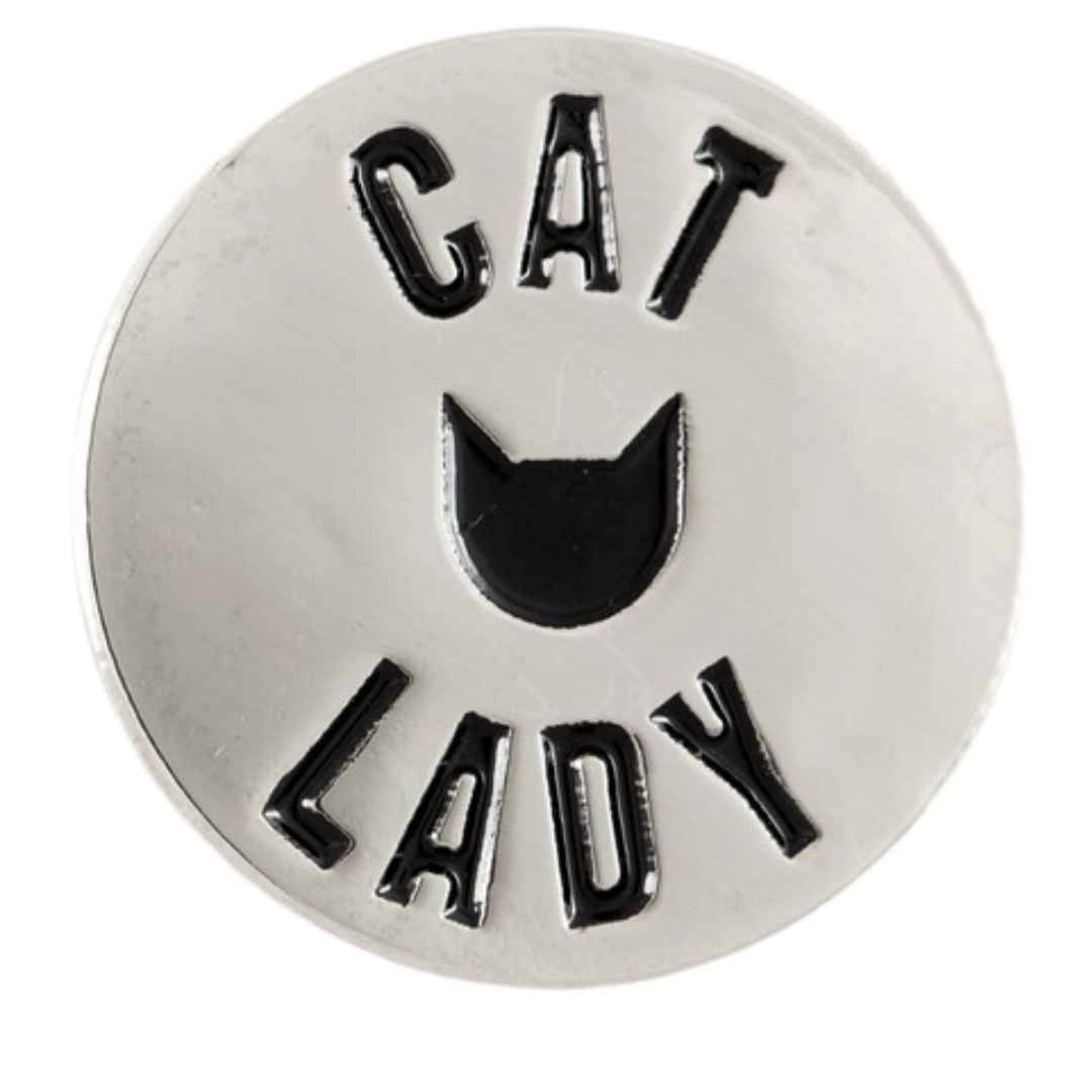 Cat Lady Enamel Pin