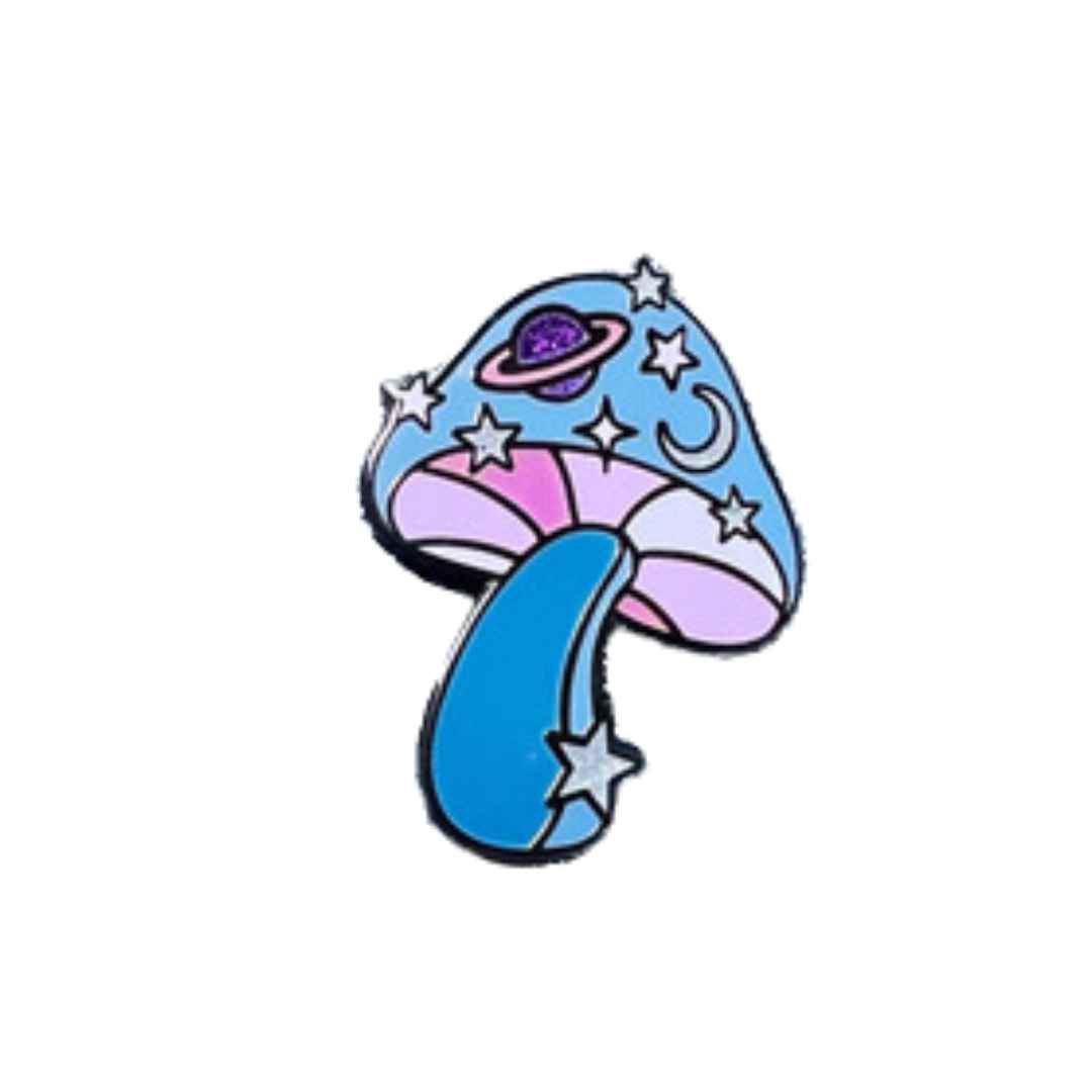 Cosmic Mushroom Enamel Pin
