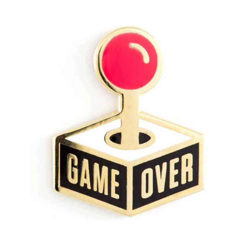Game Over Enamel Pin