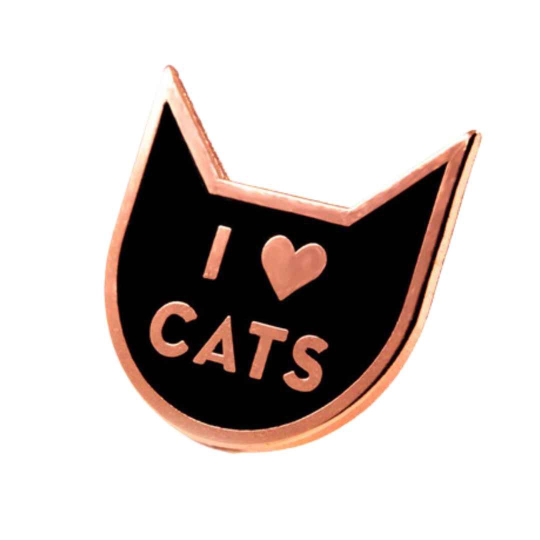 Heart Cats Enamel Pin