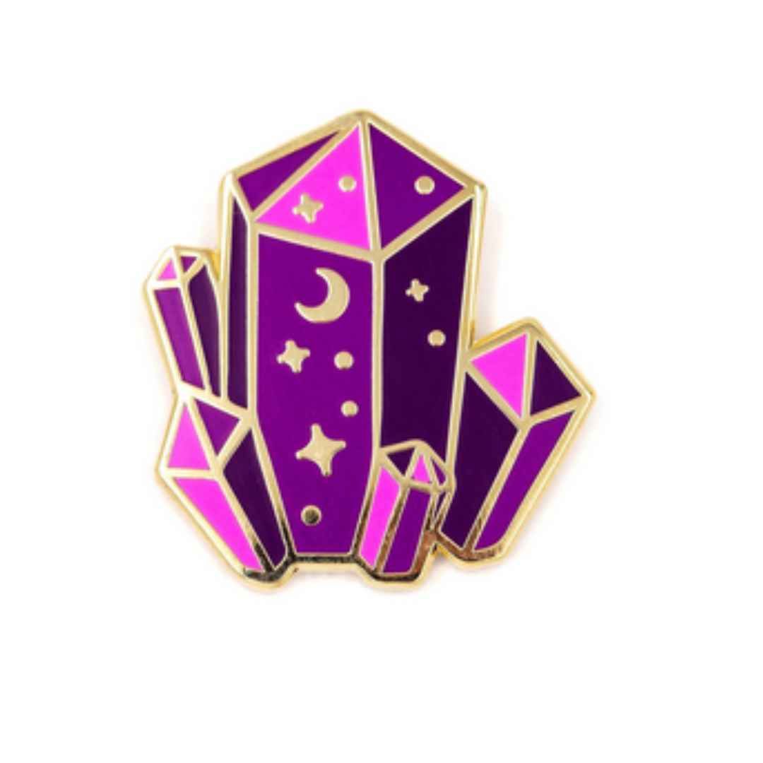Night Sky Crystal Enamel Pin