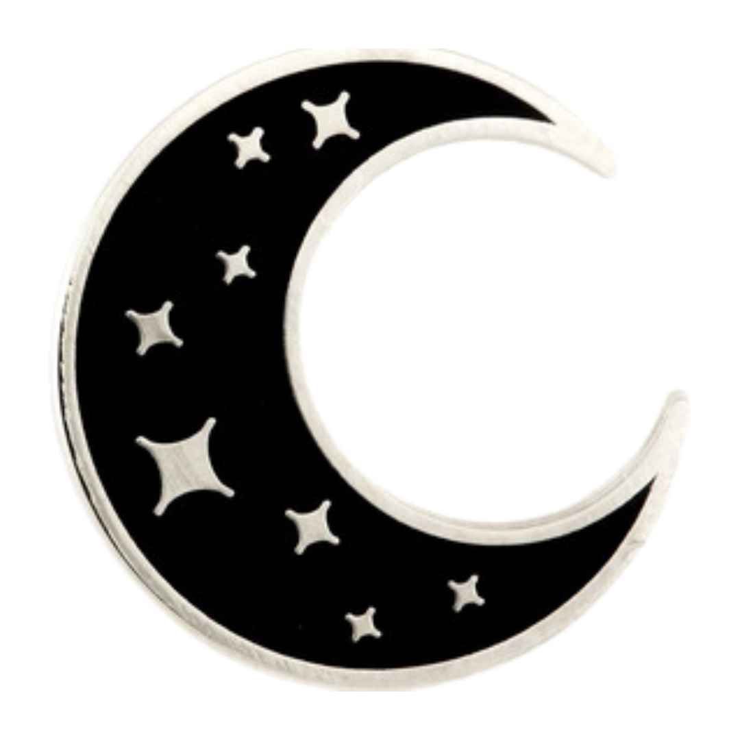 Crescent Moon Enamel Pin