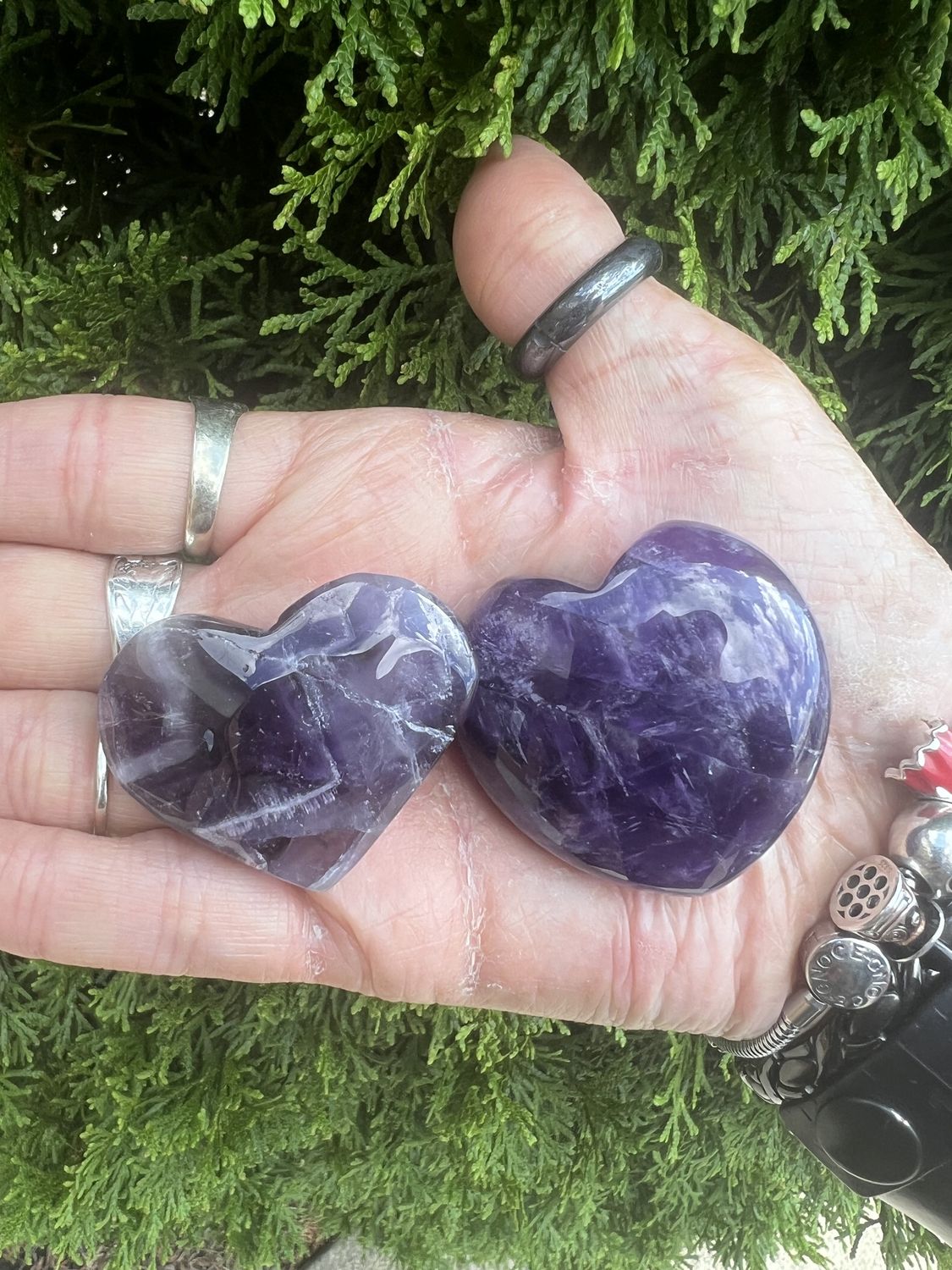 Amethyst Puff Heart