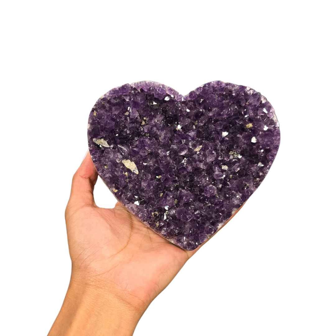 Amethyst Cluster Heart I