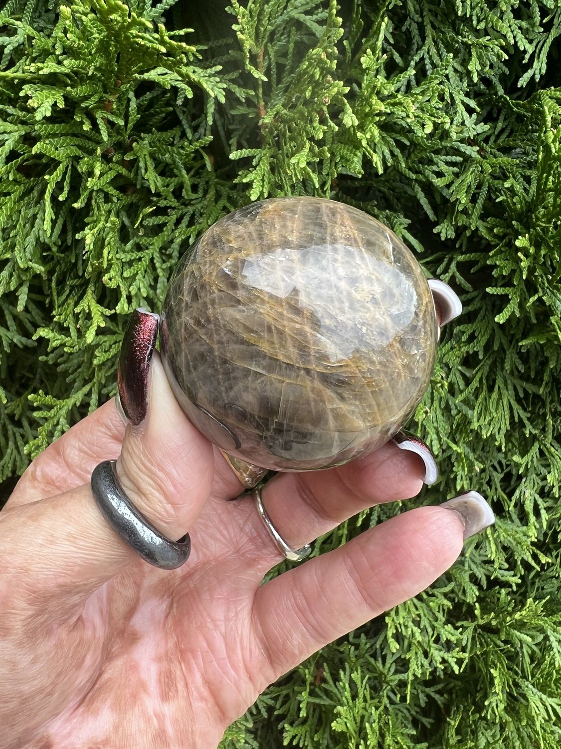 Black Moonstone Sphere 50mm