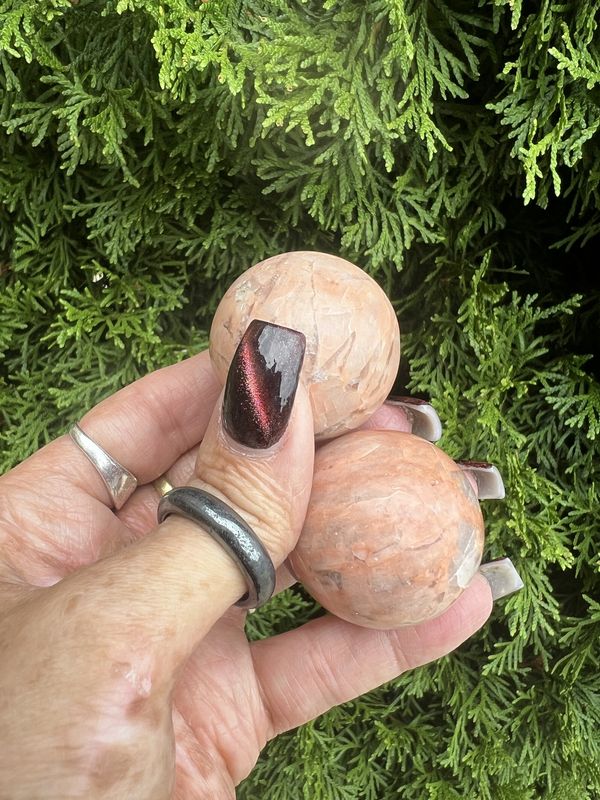 Peach Moonstone Sphere 38mm