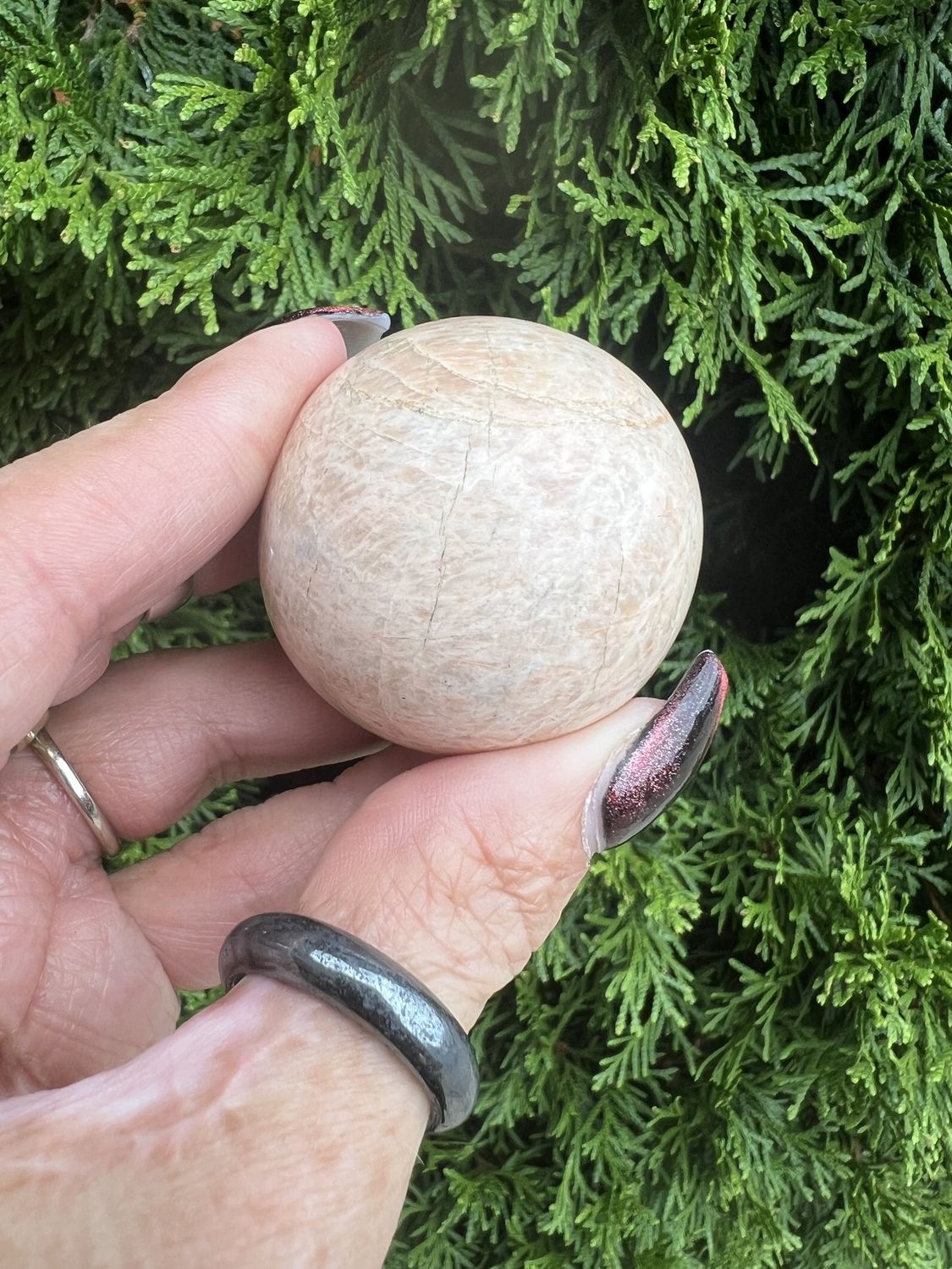 Peach Moonstone Sphere 45mm