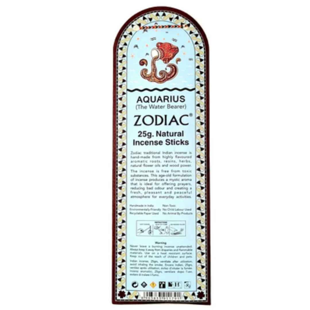 Aquarius Zodiac Lotus Incense