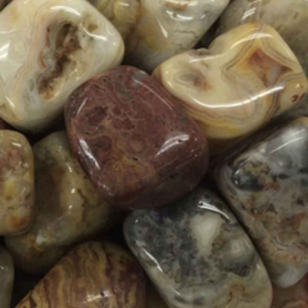 Crazy Lace Agate Tumbled