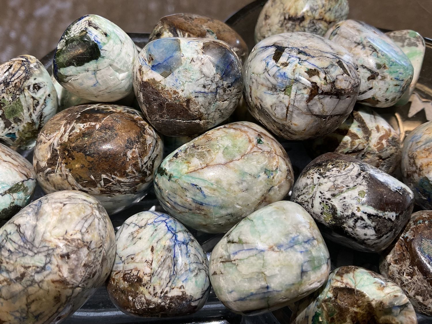 Azurite Tumbled