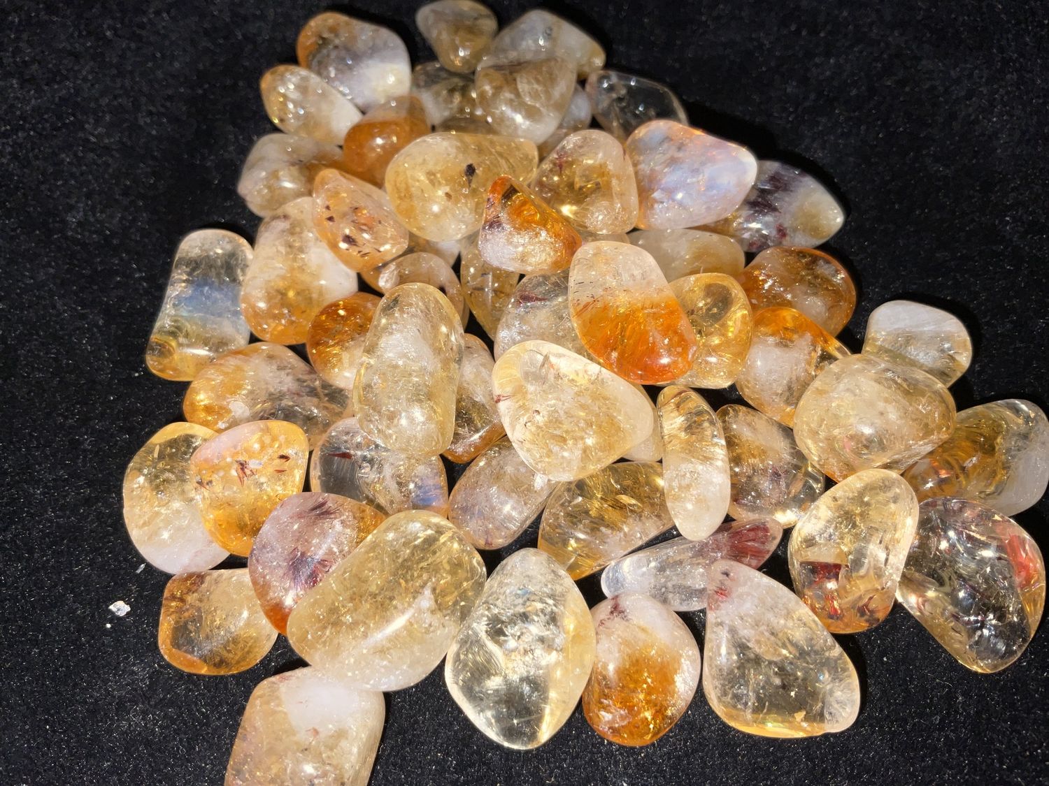 Citrine Cacoxenite Tumbled