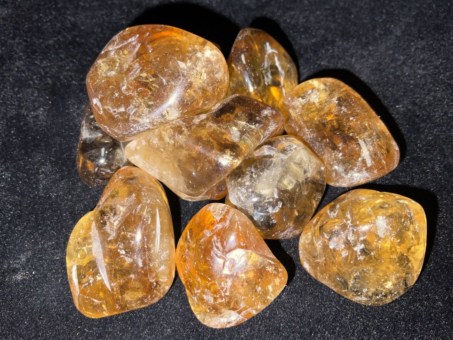 African Citrine Tumbled A