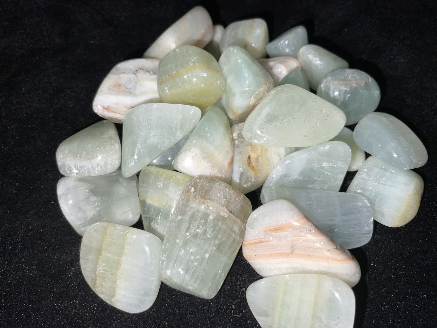 Green Calcite Tumble