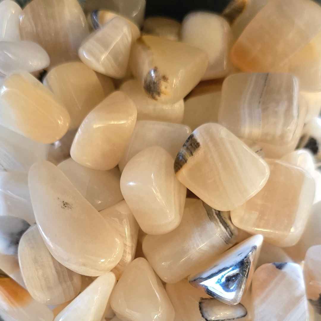 Caramel Calcite Tumbled