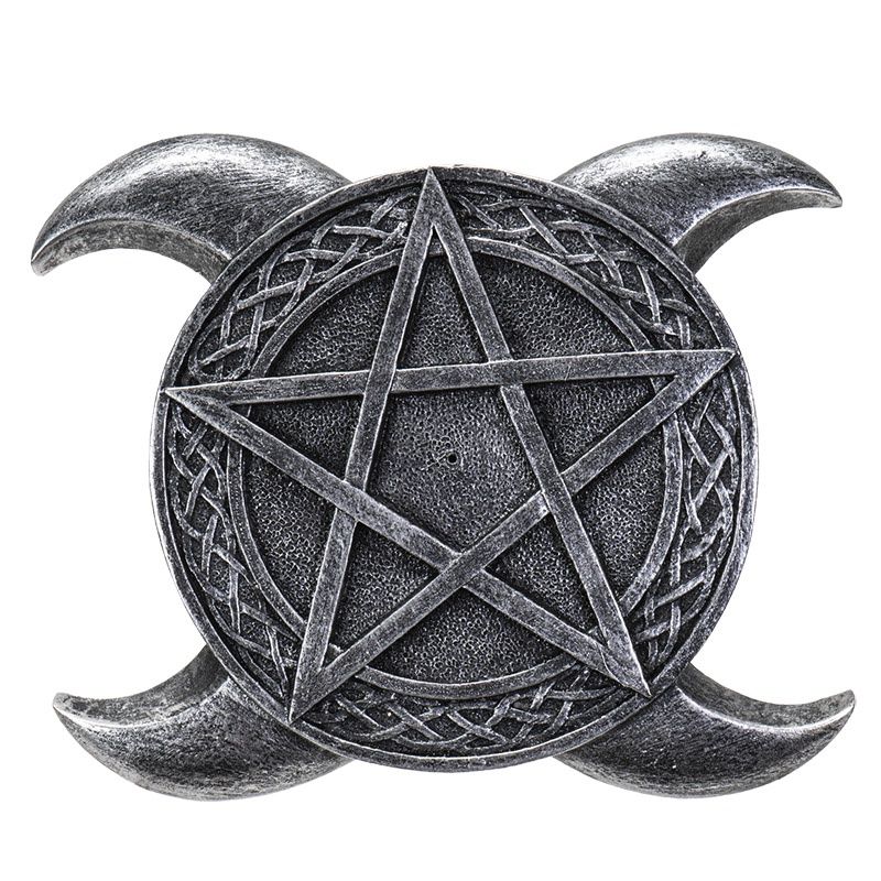 Triple Moon Pentacle Incense Burner
