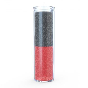 Black Over Red Reversible Candle