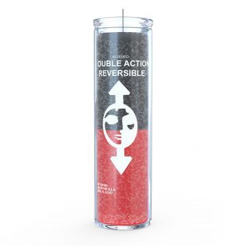 7 Day Black over Red Reversible Candle