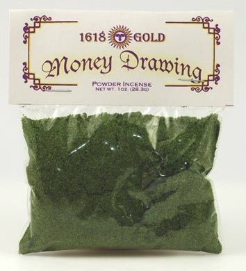 Money Drawing Powder Incense 1618 Gold