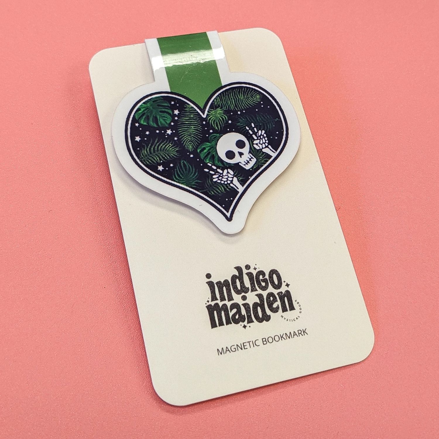 Skull Plant Heart Magnetic Bookmark