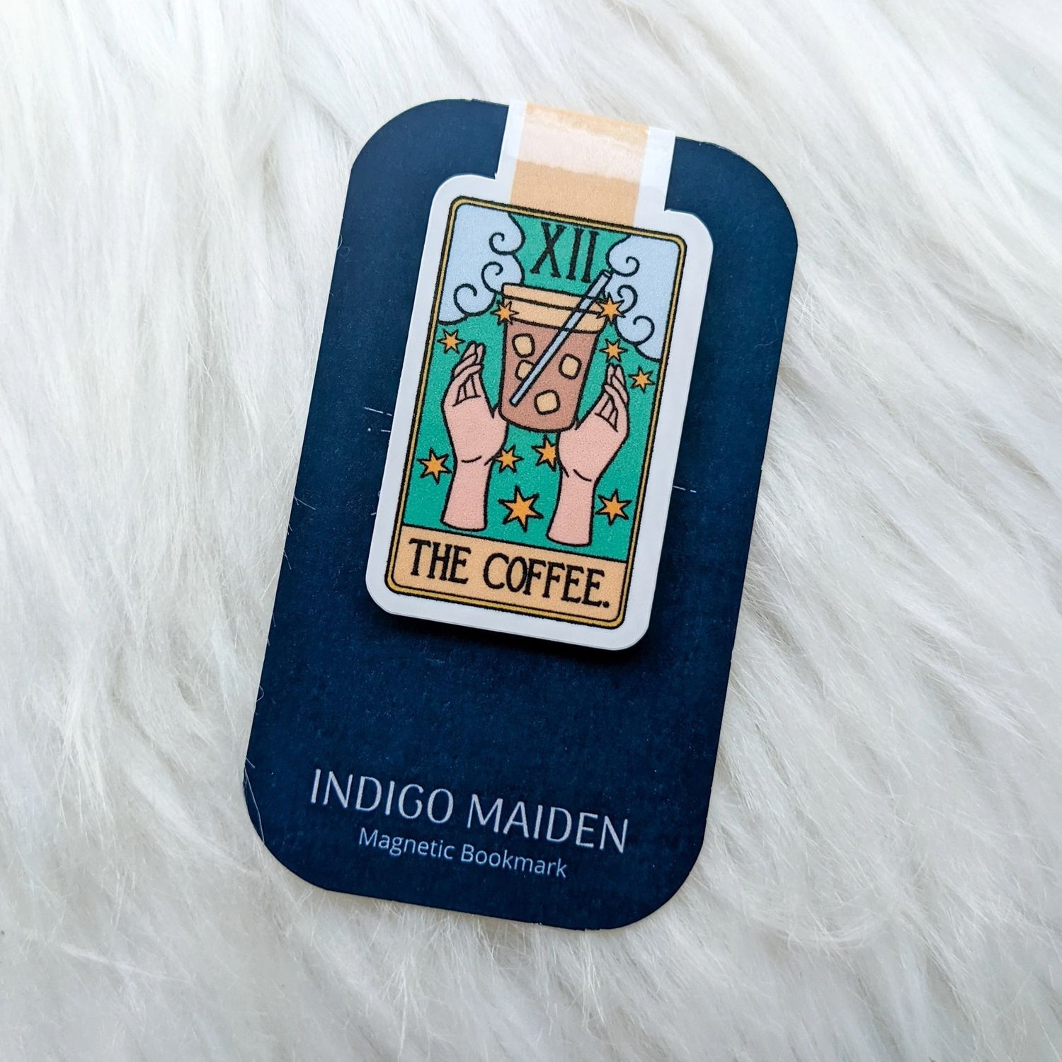 Coffee Tarot Card Magnetic Bookmarker