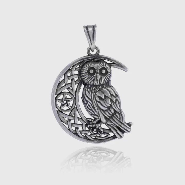 Pentacle of the Owl Pendant