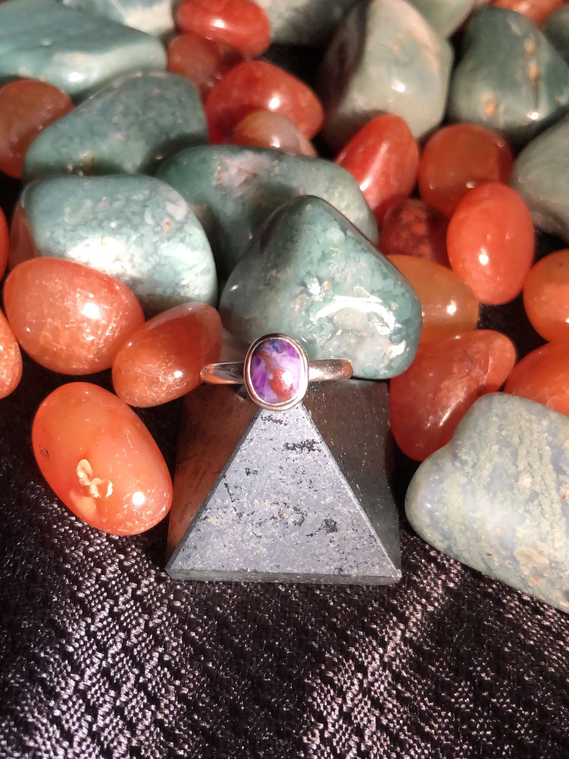 Sugilite Oval Ring Sz 4