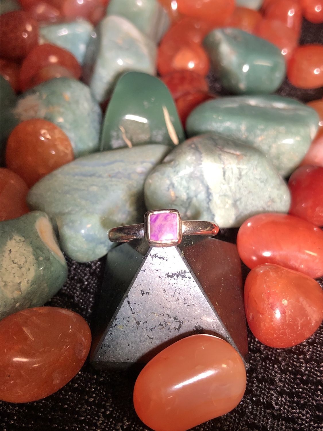 Sugilite Square Ring Sz 7