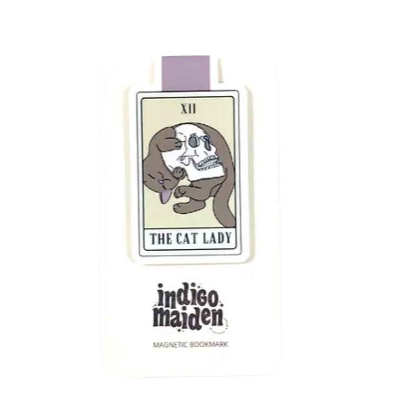 Cat Lady Tarot Card Magnetic Bookmarker