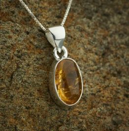 Imperial Topaz Sterling Silver Pendant