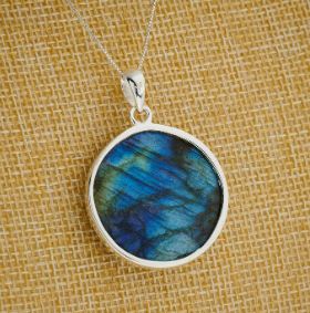 Labradorite Sterling Silver Pendant