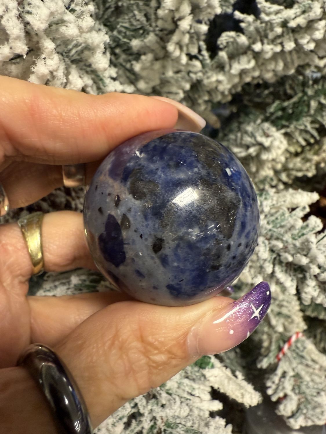 Sodalite Gemstone Sphere 43mm