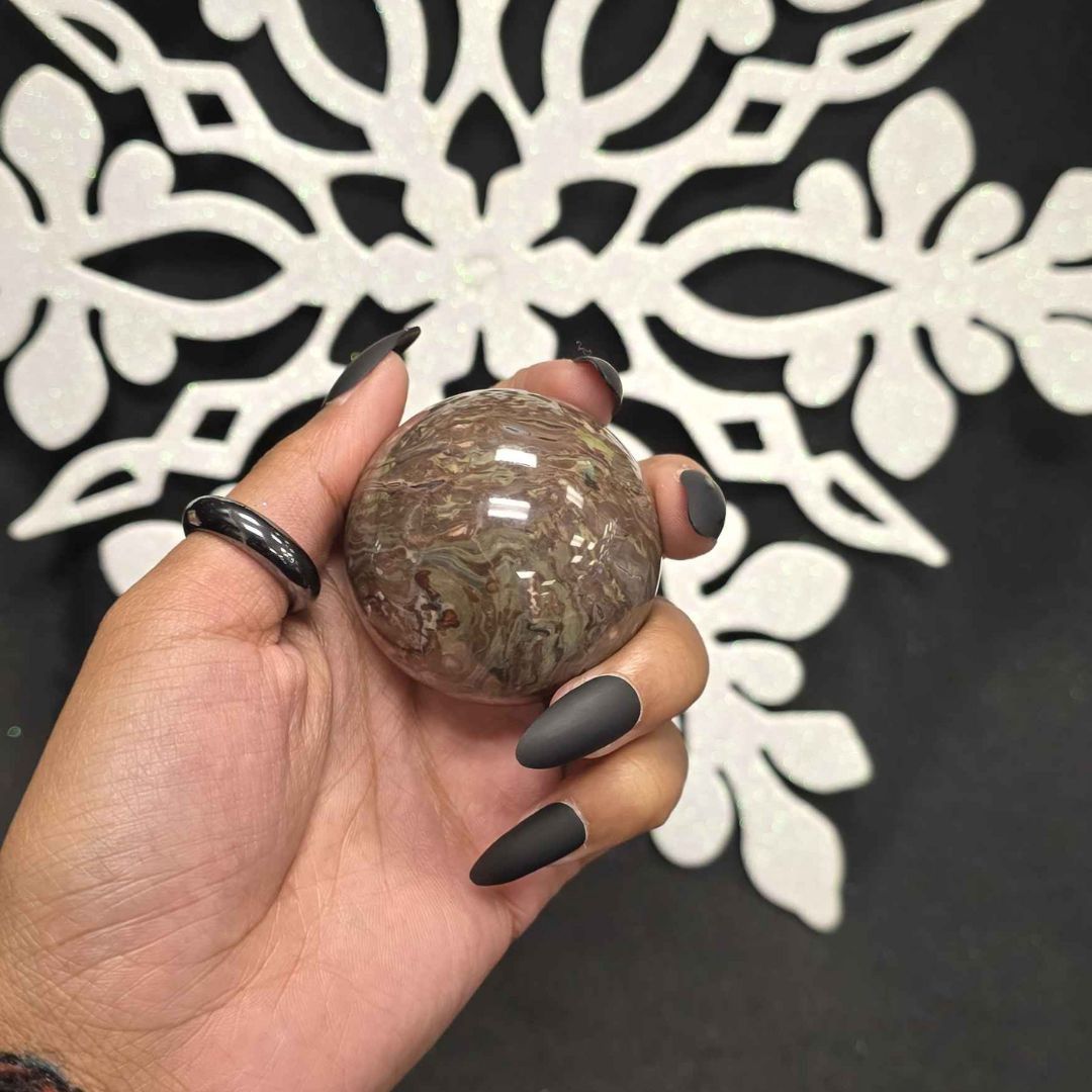 Money Agate Sphere
