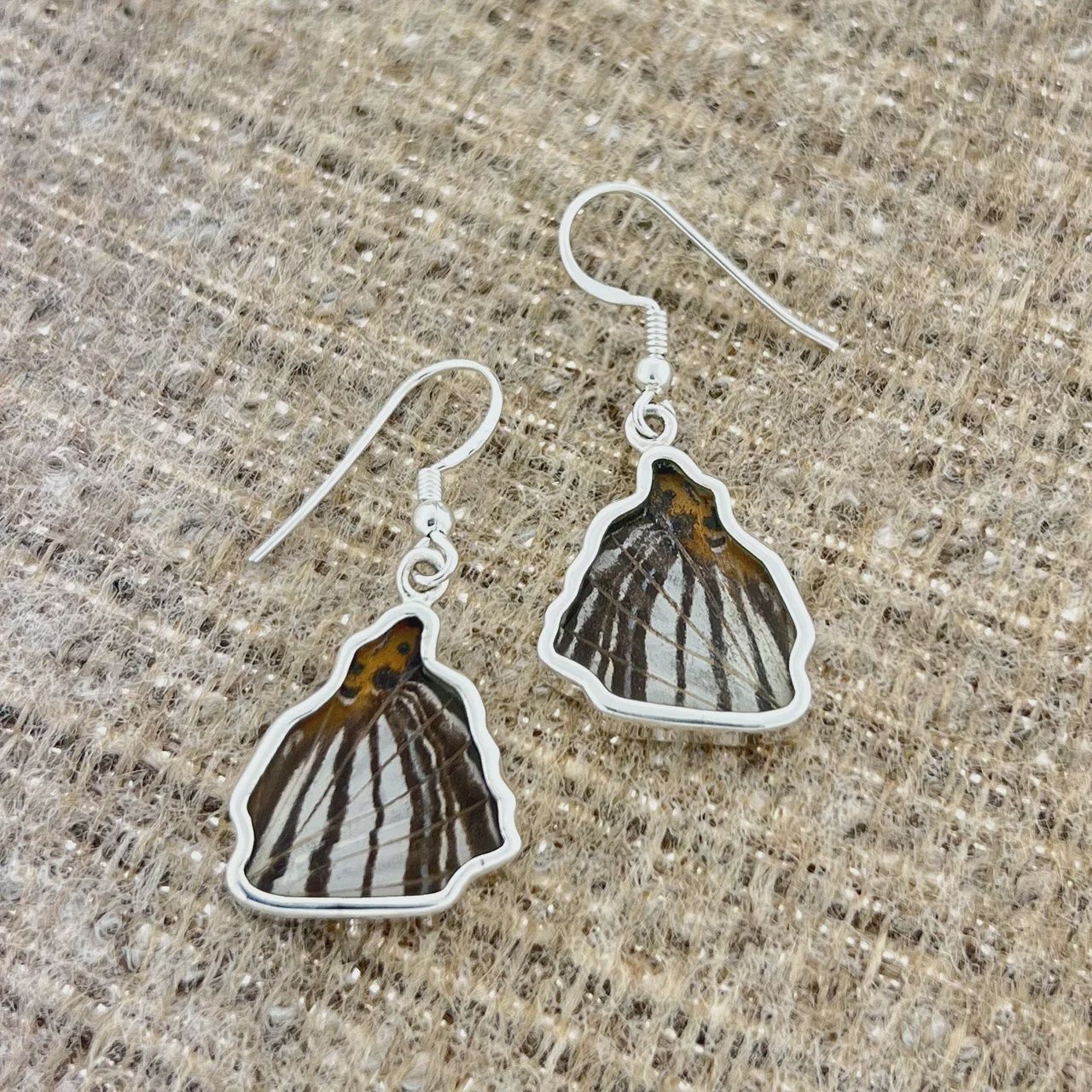 Mapwing Fine Silver Wing Earrings