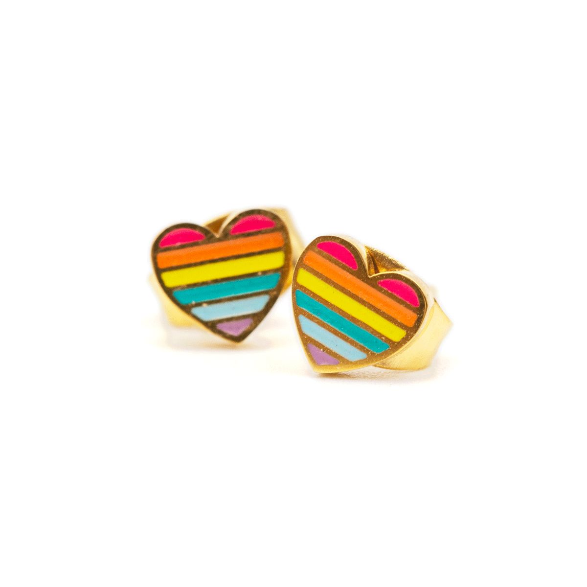 Rainbow Pride Micro Stud Earrings