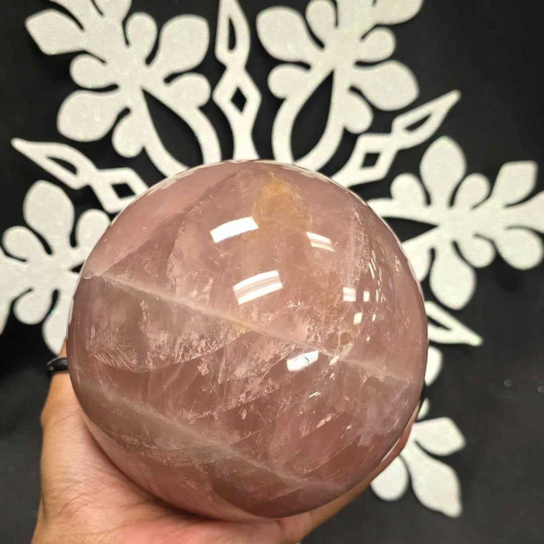Star Rose Quartz Sphere