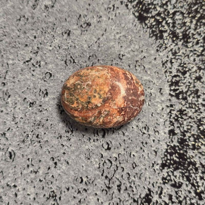 Leopard Skin Jasper Palm Stone