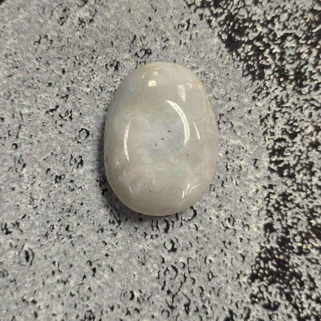 Banded Agate Palm Stone Sm