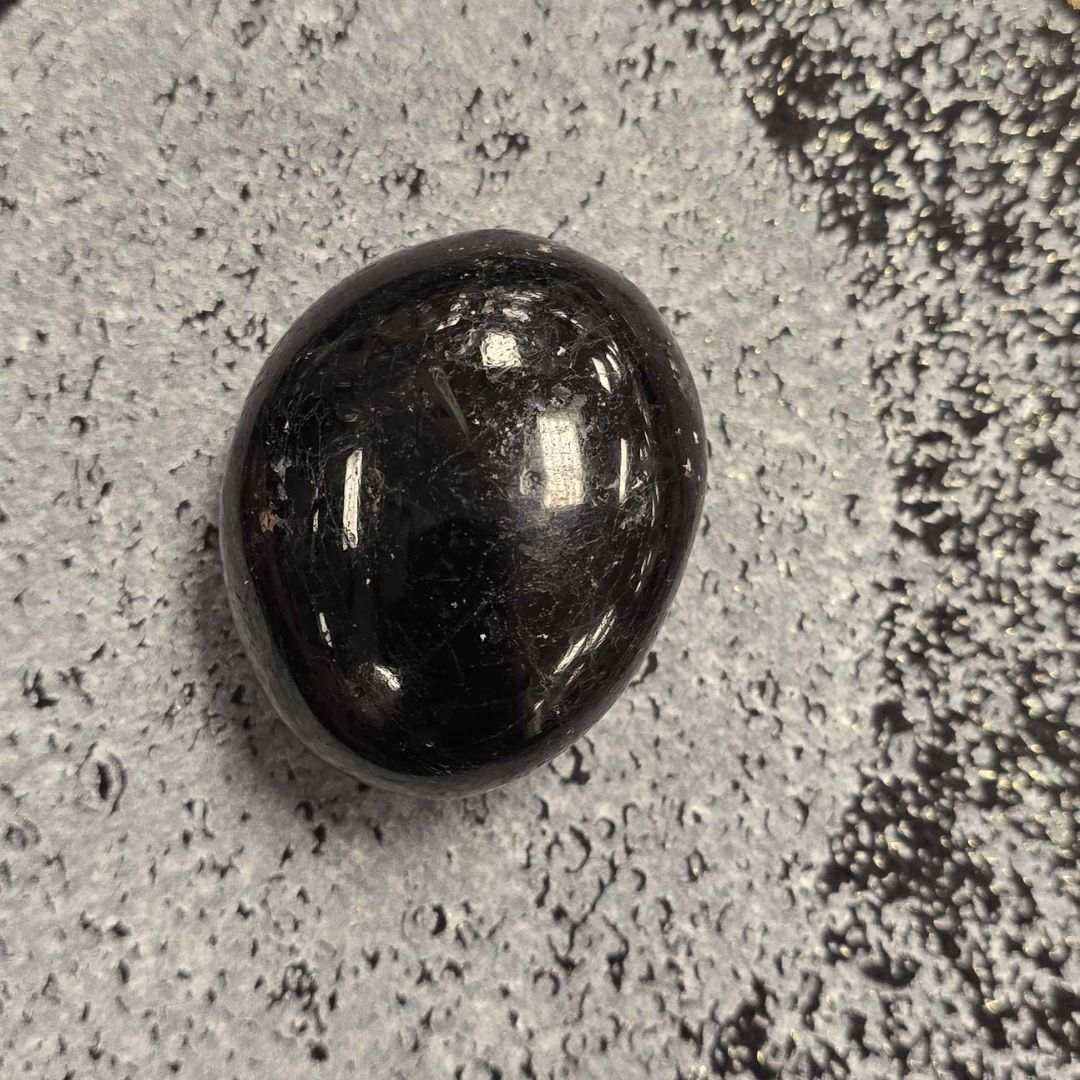 Black Tourmaline Palm Stone 30