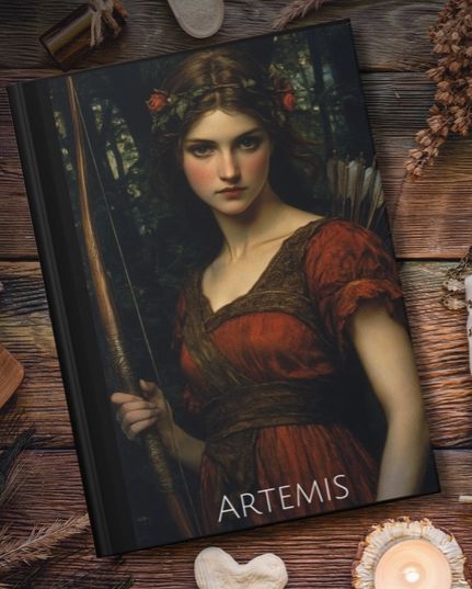 Artemis Greek Goddess Hardcover Journal