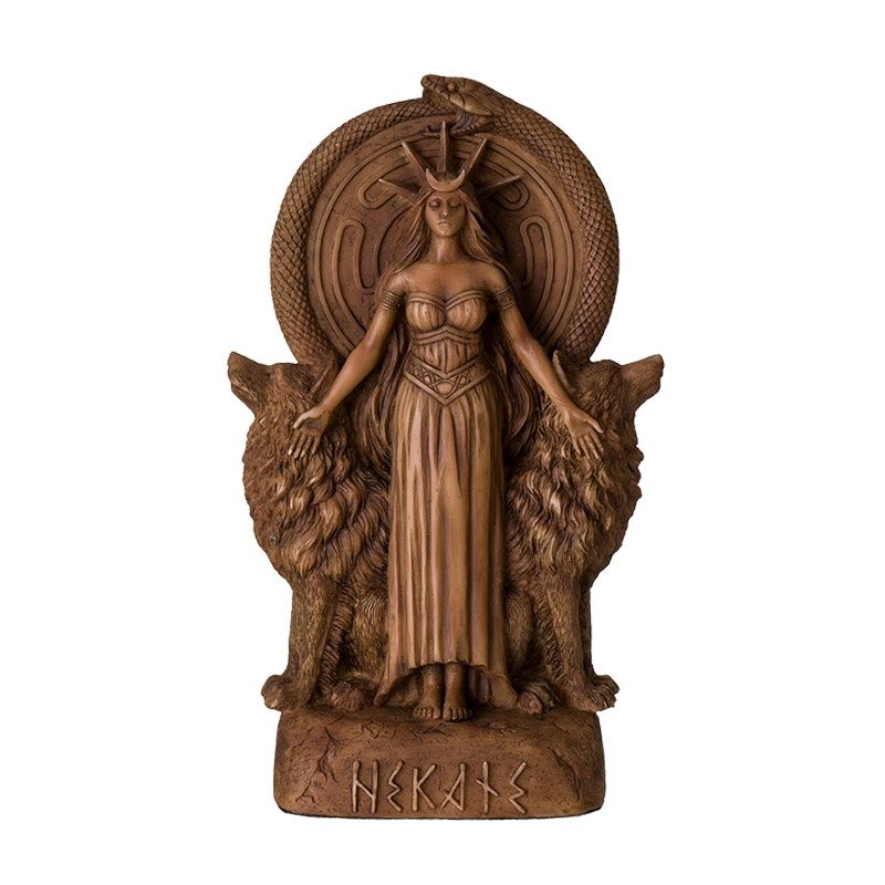Hecate Wolf Statue