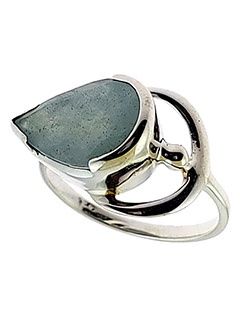 Aquamarine Goddess Ring Sz6