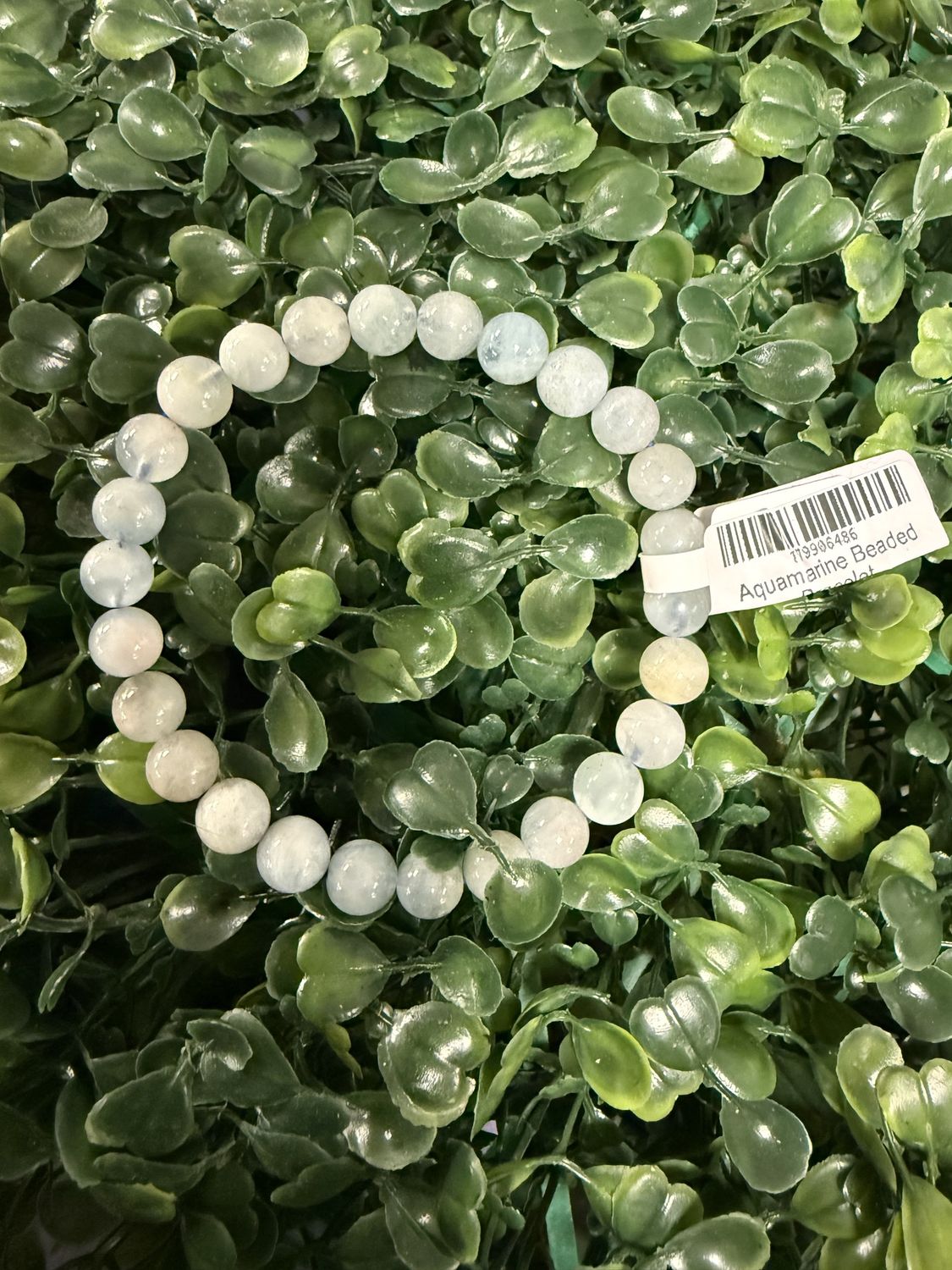 Aquamarine Beaded Bracelet